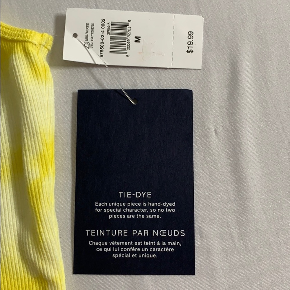 Yellow Tie Dyed Tank Top New With Tags Gap… - Picture 3 of 7